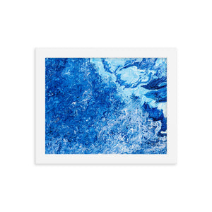 Open image in slideshow, Blue Lovers | Framed photo paper poster
